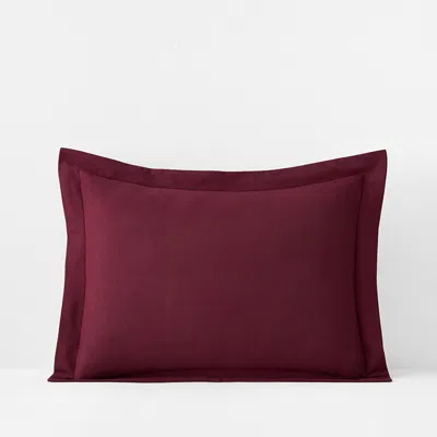 The Company Store Premium Ultra-cozy Cotton Flannel Sham In Purple