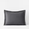 The Company Store Premium Ultra-cozy Cotton Flannel Sham In Stone Gray