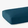 The Company Store Premium Ultra-cozy Cotton Velvet Cotton Flannel Fitted Bed Sheet In Teal/turquoise Blue