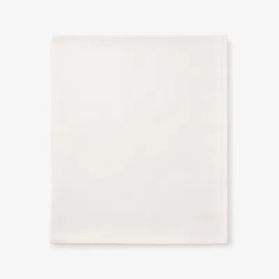The Company Store Premium Ultra-cozy Cotton Velvet Flannel Flat Bed Sheet In Ivory