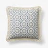 The Company Store Printed Decorative Square Pillow Cover In Blue/brown