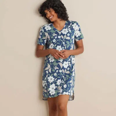 The Company Store Printed Pima Cotton Women's Nightshirt In Multi