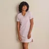 The Company Store Printed Pima Cotton Women's Nightshirt In Pink