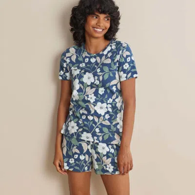 The Company Store Printed Pima Cotton Women's Shorts Set In Multi