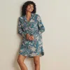 The Company Store Printed Poplin Women's Nightshirt In Multi
