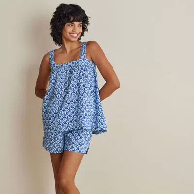 The Company Store Printed Voile Women's Babydoll Shorts Set