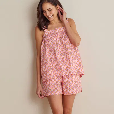 The Company Store Printed Voile Women's Babydoll Shorts Set