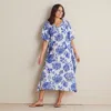 The Company Store Printed Voile Women's Caftan Dress
