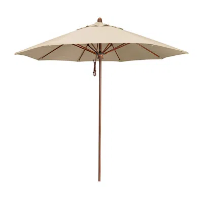 The Company Store Pulley Lift Umbrella In Antique Beige