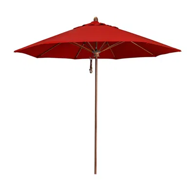 The Company Store Pulley Lift Umbrella In Jockey Red