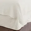 The Company Store Putnam Cotton Matelassé 18 In. Drop Bed Skirt In Ivory