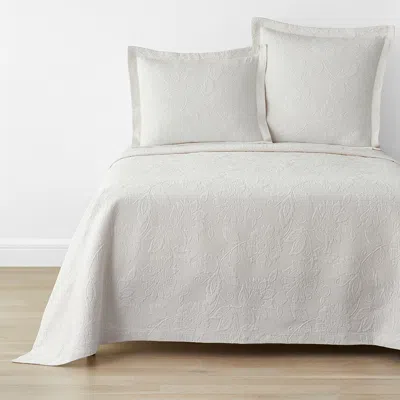 The Company Store Putnam Cotton Matelassé Bedspread In Ivory
