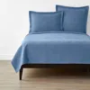 The Company Store Putnam Cotton Matelassé Coverlet In Blue
