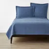 The Company Store Putnam Cotton Matelassé Coverlet In Blue