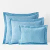 The Company Store Putnam Cotton Matelassé Pillow Cover In Blue