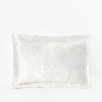 The Company Store Putnam Cotton Matelassé Pillow Cover In White