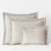The Company Store Putnam Cotton Matelassé Sham In Beige