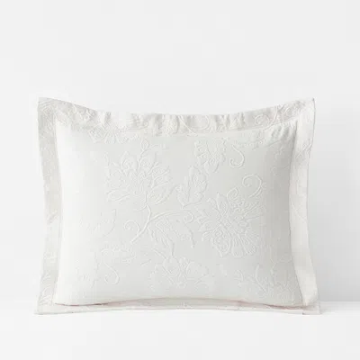 The Company Store Putnam Cotton Matelassé Sham In Ivory