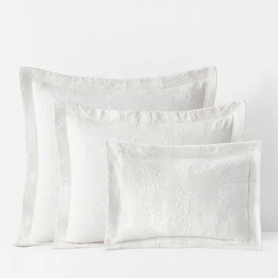 The Company Store Putnam Cotton Matelassé Sham In Ivory