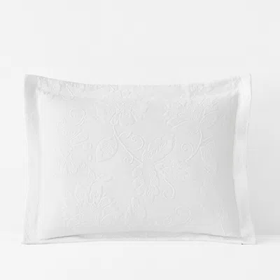 The Company Store Putnam Cotton Matelassé Sham In White