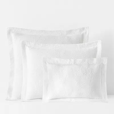 The Company Store Putnam Cotton Matelassé Sham In White