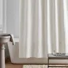 The Company Store Putnam Cotton Matelassé Shower Curtain In Ivory