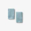 The Company Store Quick Dry Washcloths, Set Of 2 By Micro Cotton® In Blue/teal/turquoise