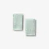 The Company Store Quick Dry Washcloths, Set Of 2 By Micro Cotton® In Green Tea
