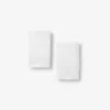 The Company Store Quick Dry Washcloths, Set Of 2 By Micro Cotton® In White