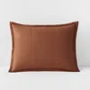 The Company Store Quilted Sham In Orange/coral