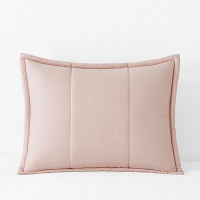 The Company Store Quilted Sham In Pink