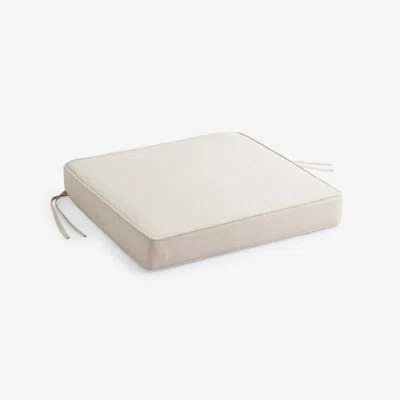 The Company Store Rain Boxed Edge Replacement Chair Cushion In Sand
