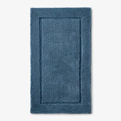 The Company Store Regal Cotton Bath Rug In Blue