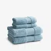 The Company Store Regal Egyptian Cotton 4-piece Bath & Hand Towel Set In Blue Sky