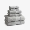 The Company Store Regal Egyptian Cotton 6-piece Bath Set In Light Gray