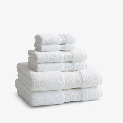 The Company Store Regal Egyptian Cotton 6-piece Bath Set In White