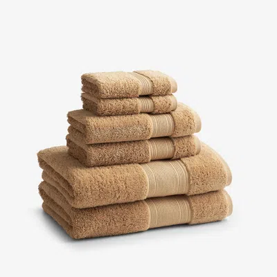 The Company Store Regal Egyptian Cotton 6-piece Bath Set In Yellow