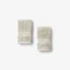 The Company Store Regal Egyptian Cotton Washcloths, Set Of 2 In Beige