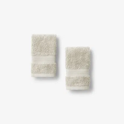 The Company Store Regal Egyptian Cotton Washcloths, Set Of 2 In Beige