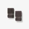 The Company Store Regal Egyptian Cotton Washcloths, Set Of 2 In Brown