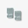 The Company Store Regal Egyptian Cotton Washcloths, Set Of 2 In Spa Green