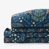 The Company Store Reindeer Classic Smooth Sateen Bed Sheet Set In Blue