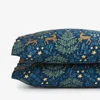 The Company Store Reindeer Classic Smooth Sateen Pillowcase Set In Blue