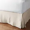 The Company Store Relaxed Linen Bed Skirt In Beige