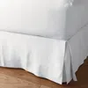 The Company Store Relaxed Linen Bed Skirt In White