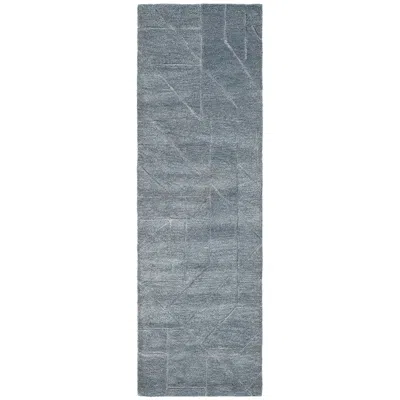 The Company Store Relief Hand Tufted Wool Rug In Blue