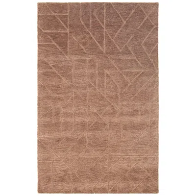 The Company Store Relief Hand Tufted Wool Rug In Brown