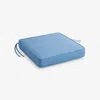 The Company Store Replacement Boxed Edge Chair Cushion In Air Blue