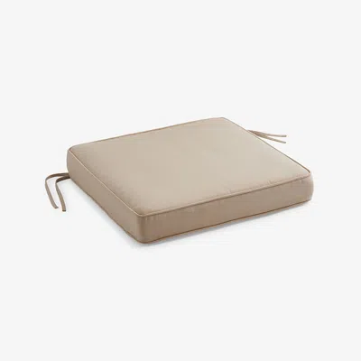 The Company Store Replacement Boxed Edge Chair Cushion In Antique Beige