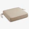 The Company Store Replacement Boxed Edge Chair Cushion In Antique Beige